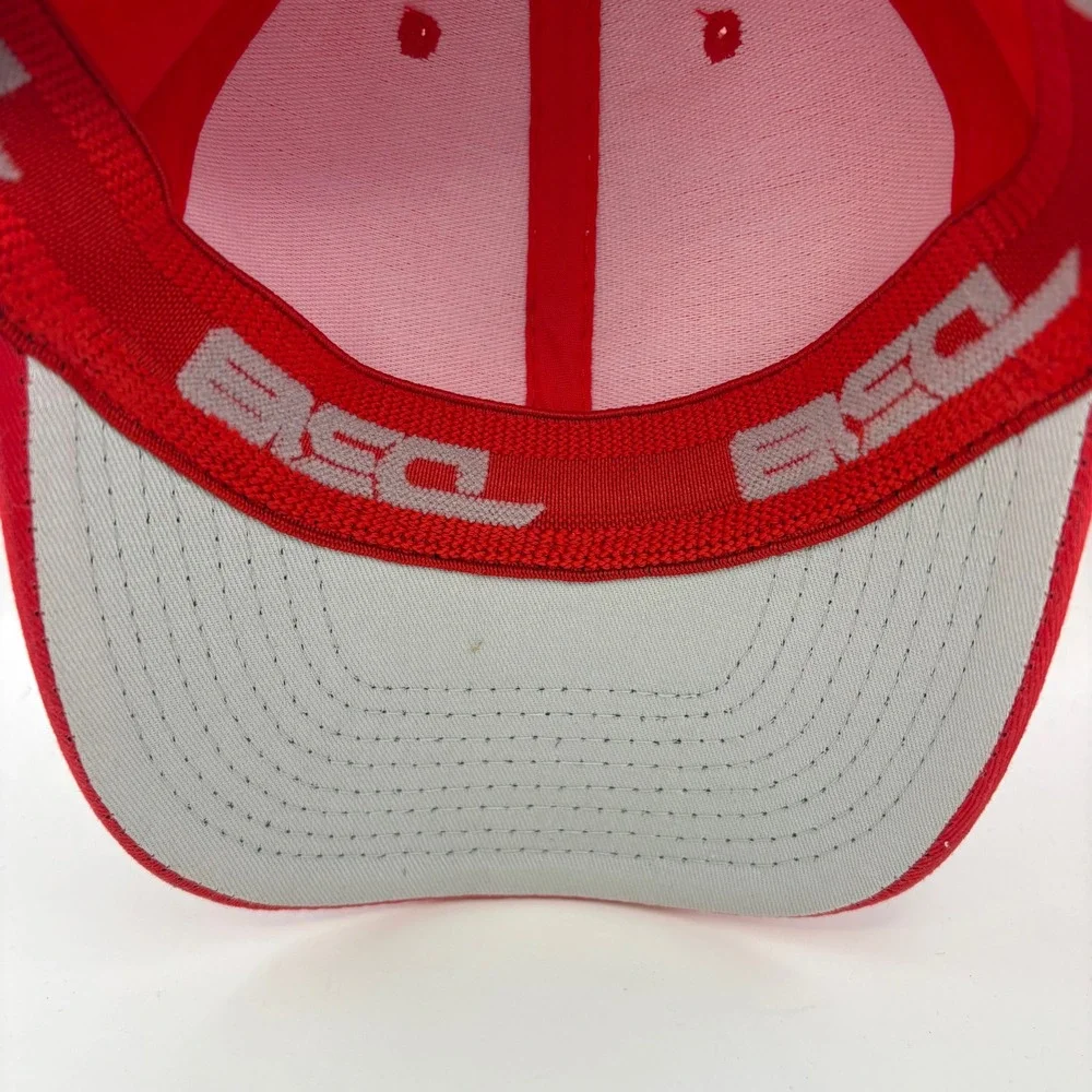 DS18 We Like It Loud Red Baseball Cap Hat Car Audio Embroidered Flex‎ Fit